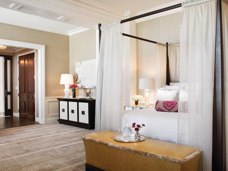 Bedroom of the Wilshire Presidential Suite in the Beverly Wilshire